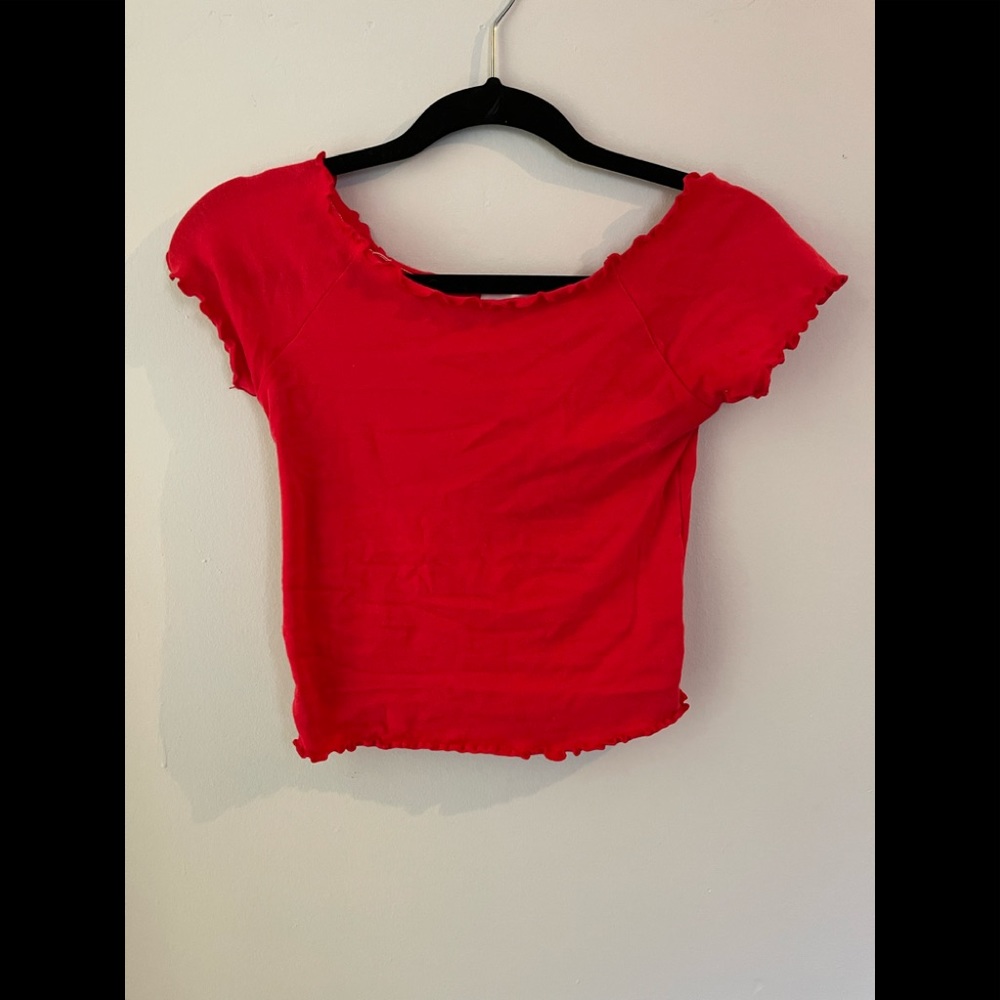 Blue notes cropped tee
